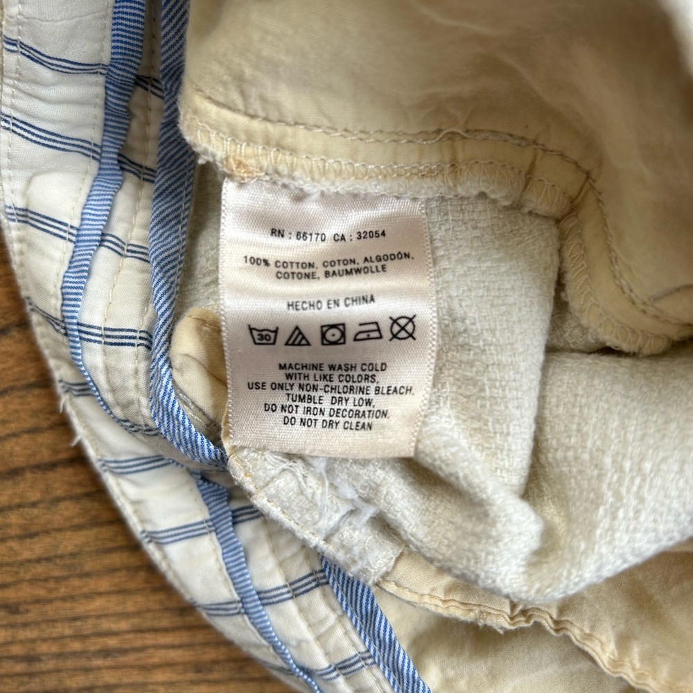 100% cotton cream colored pants - Picture 5 of 10